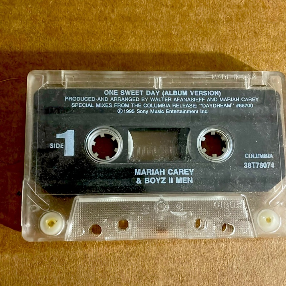 Music Cassette. Mariah Carey/Boyz 2 Men. One Sweet Day.